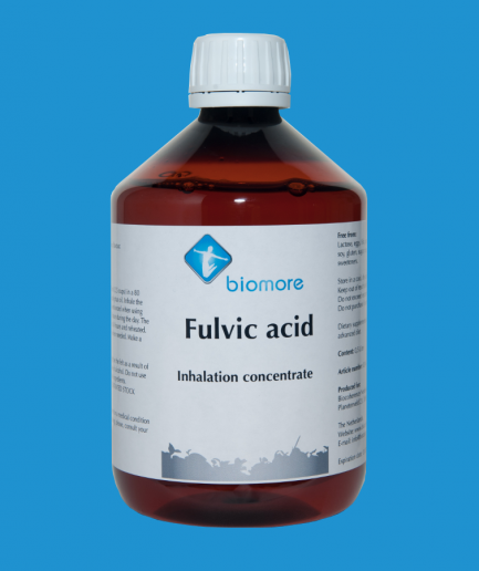 Fulvic acid inhalation