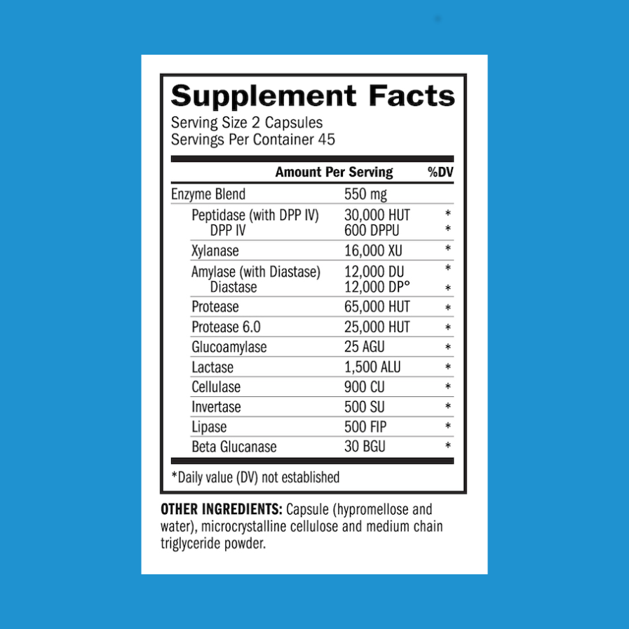 TriEnza 90 supplement facts